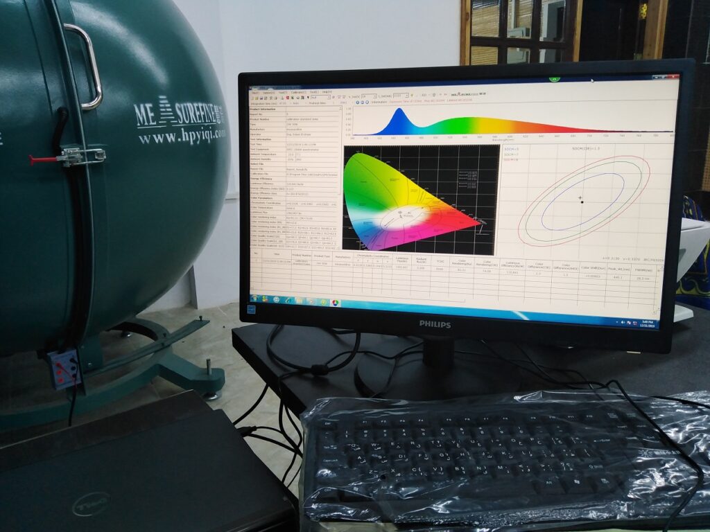 The multi spectral and electrical testing device.